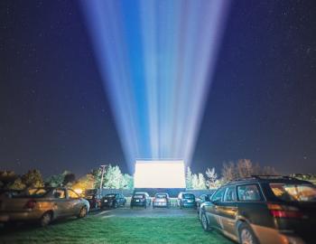 A drive-in theater near Isle of Palms