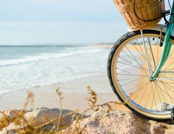 bike on beach