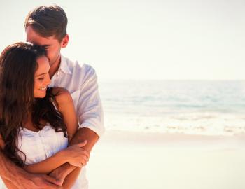 couple on beach 