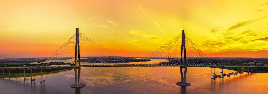 Cooper River Bridge on Isle of Palms SC