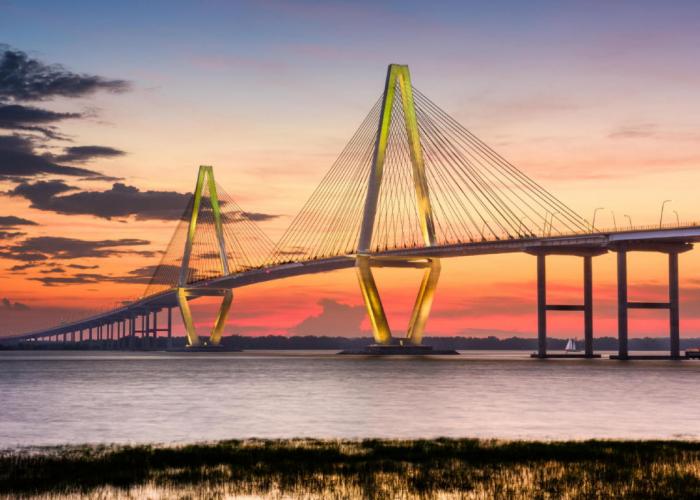 Charleston's Ravenel Bridge, site of the Cooper River Bridge Run