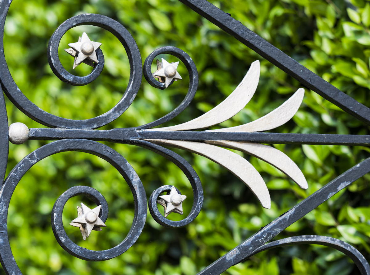 garden gate in Charleston