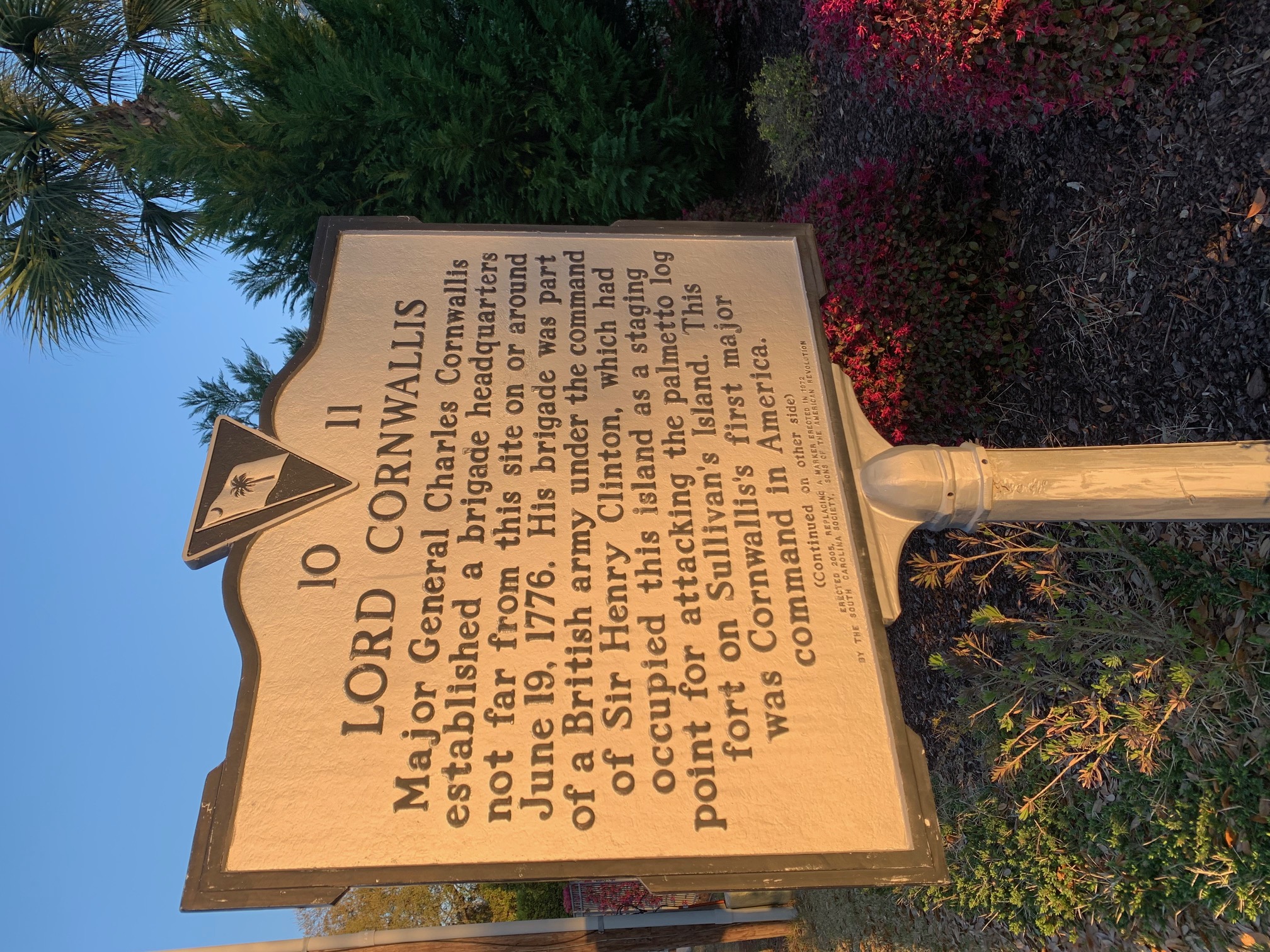 Lord Cornwallis near our Isle of Palms rentals