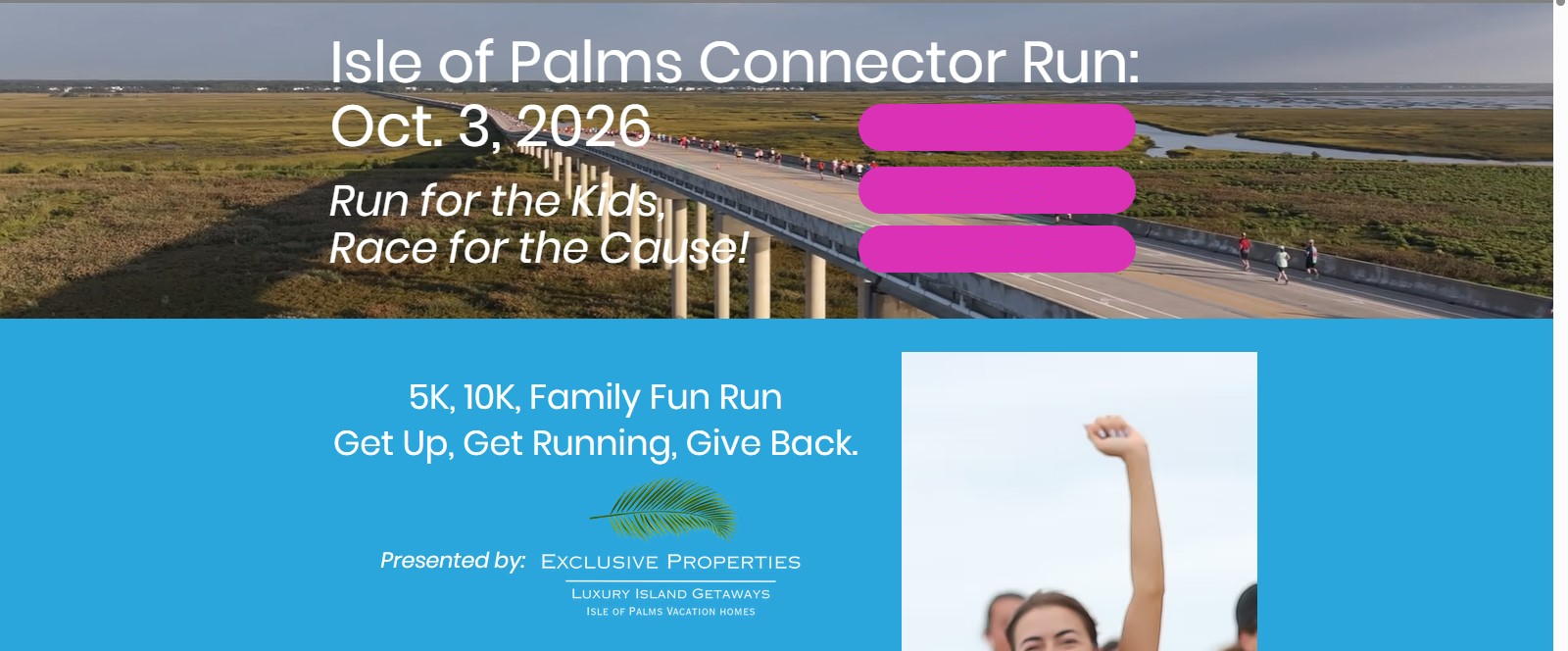 Isle of Palms Connector Run sponsored by Exclusive Properties