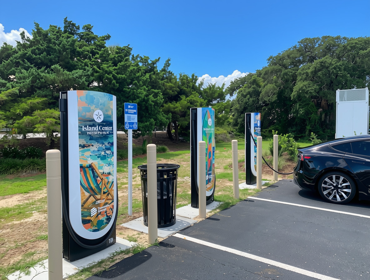 new Supercharger station near EP's IOP vacation rentals new Supercharger station near EP's IOP vacation rentals