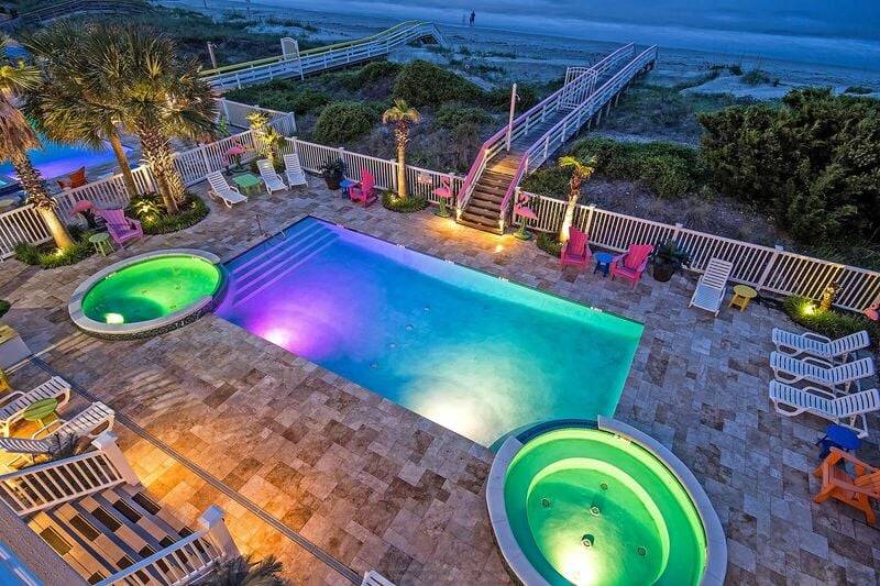 Pool at Isle of Palms' Casa Flamingo